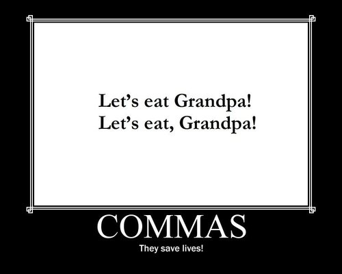 Commas save lives